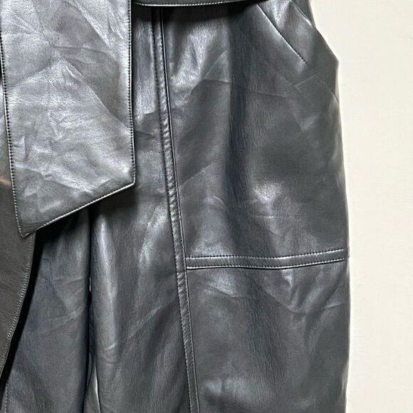 NWT Anthropologie Young Fabulous & Broke Vegan Leather Tie Waist Pants Sz XS - Picture 8 of 10